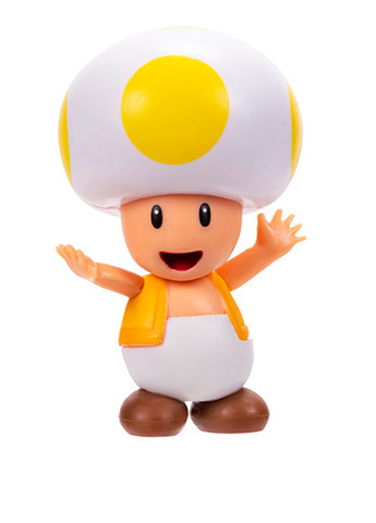 Ігрова фігурка з артикуляцією Жовтий Тоад, 6 см Super Mario (258305469)