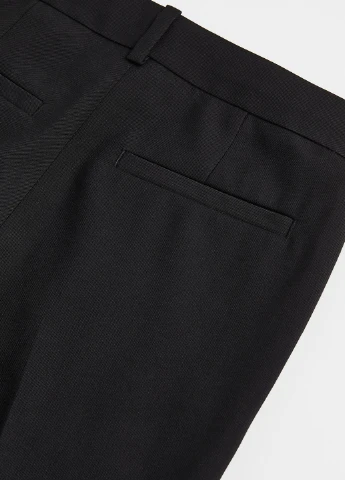 Темно-синие кэжуал демисезонные брюки прямые H&M