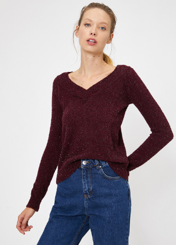 Бордовий демісезонний пуловер пуловер KOTON
