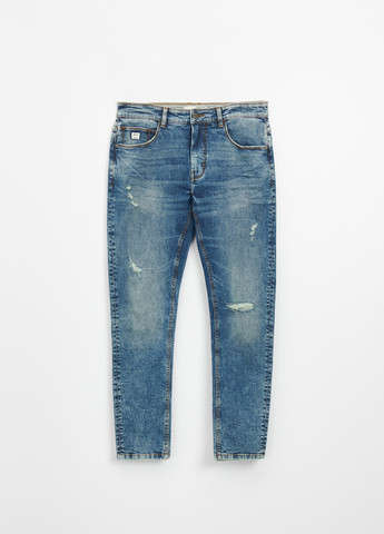 Светло-синие демисезонные скинни джинсы House