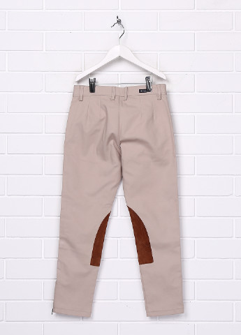 Светло-бежевые кэжуал летние брюки прямые Massimo Dutti