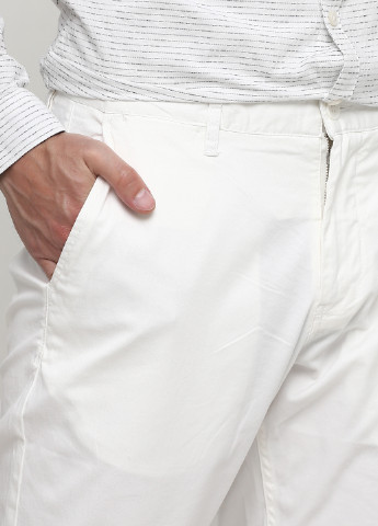 Белые джинсовые летние зауженные брюки Minimum