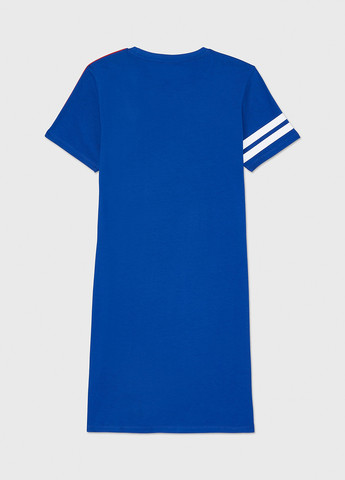 Темно-голубое кэжуал платье платье-футболка Tommy Hilfiger однотонное