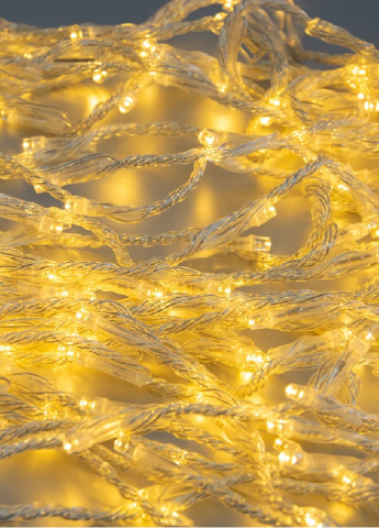 Новорічна святкова гірлянда водоспад штора завіса 480 LED 3.3х3 м 10 ниток (473542-Prob) Теплий білий Unbranded (255243147)