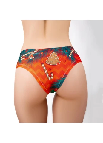 Трусики слип с принтом Your Christmas Sweets DBA-24 MeMeMe (251826884)