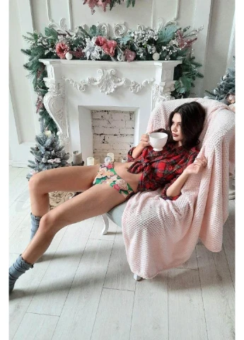 Трусики слип с принтом Your Christmas Sweets DBA-24 MeMeMe (251826884)