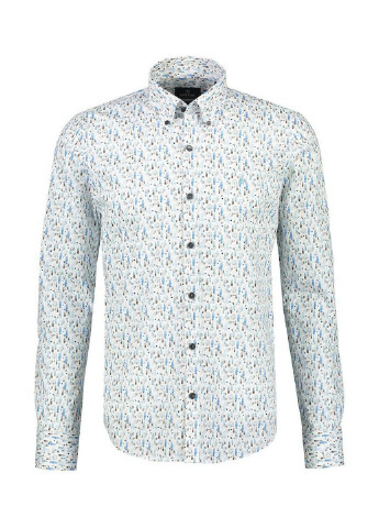 Белая кэжуал рубашка с абстрактным узором Lerros