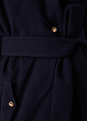 Темно-синее демисезонное Пальто однобортное KOTON