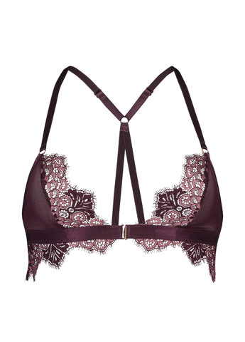 Фіолетовий тріенджел бюстгальтер Hunkemoller без кісточок поліамід