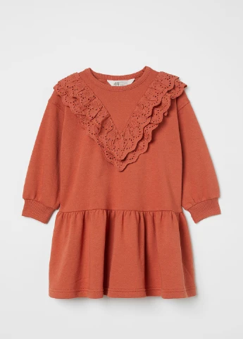 Світло-оранжева сукня демісезон,цегляний, H&M (254698500)