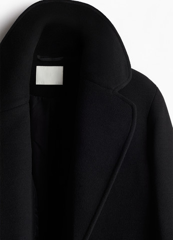 Чорне демісезонне Пальто двобортне H&M