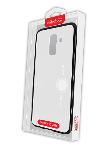 Чехол (Real Glass) для Samsung A6+ (A605) (белый) Intaleo для Samsung A6+ (A605) (белый) (131339940)