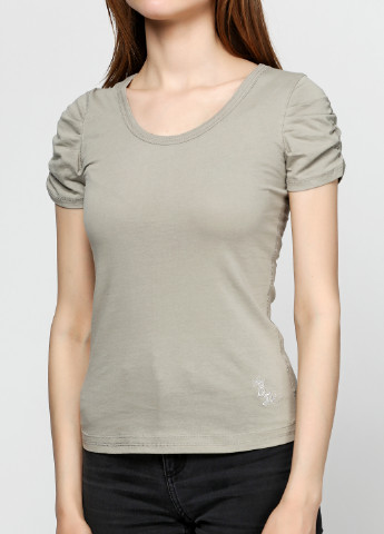 Хаки (оливковая) летняя футболка OVS