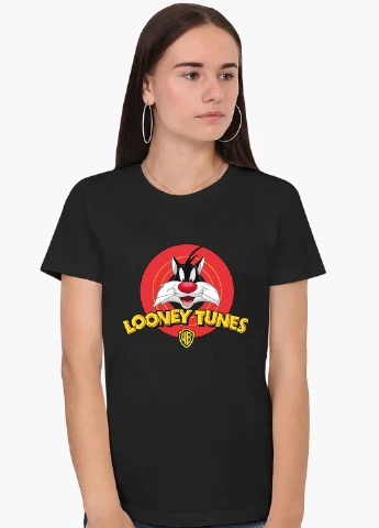 Футболка жіноча Кот Сильвестр Луні Тюнз (Sylvester the Cat Looney Tunes) (8976-2877) XXL MobiPrint - (227212317)