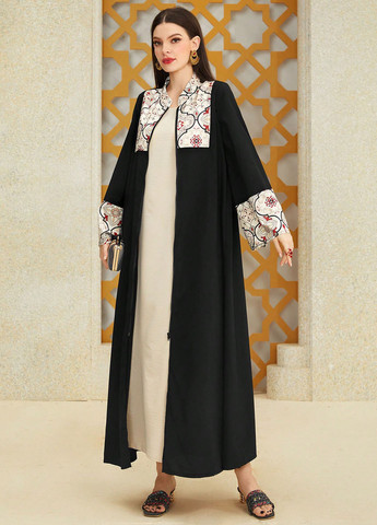 Чорна кежуал сукня а-силует SHEIN колор блок