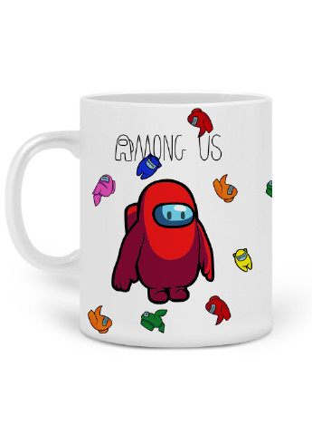 Кружка Амонг Ас Червоний (Among Us Red) 330 мл горнятко керамічне (20259-2411) MobiPrint (219777396)
