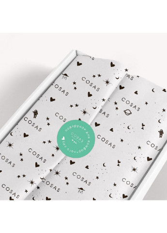 Подростковое постельно бельё STARS CLEAR GREY BLUE GREY (пододеяльник 160х220 см, наволочка 50х70 см, простынь 155х240 см) Cosas (251801388)