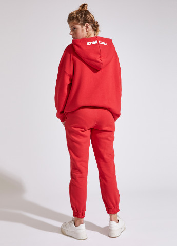 Красные кэжуал зимние зауженные брюки DeFacto