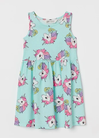 Мятное платье H&M (186444947)