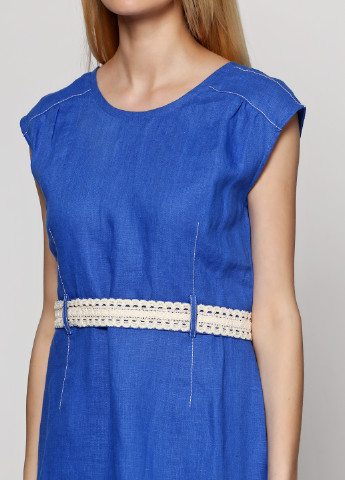 Синее кэжуал платье Gottlich однотонное