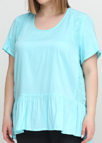 Блакитна демісезонна блузка LabelBe