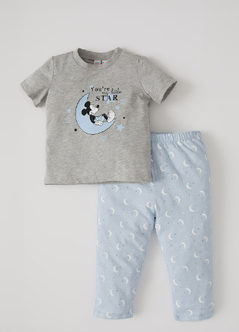 Комбинированная всесезон пижама футболка + брюки DeFacto