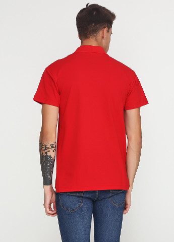 Красная футболка-поло для мужчин Tryapos с рисунком