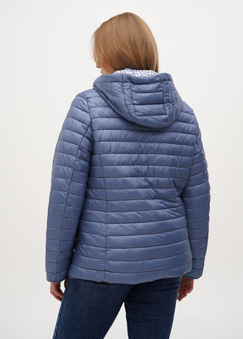 Темно-блакитна демісезонна куртка двостороння Minority