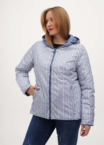 Темно-блакитна демісезонна куртка двостороння Minority