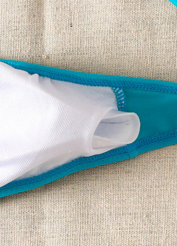 Бірюзовий демісезонний купальник (ліф, трусики) балконет, роздільний SHEIN