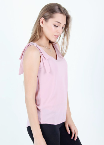 Светло-розовая летняя блуза Xing yu fashion