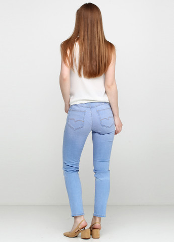 Голубые демисезонные зауженные джинсы Bogner