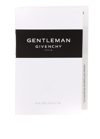 Туалетная вода Gentleman, 1 мл Givenchy бесцветная