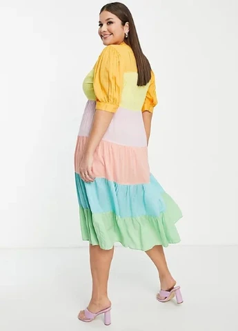 Комбінована сукня Asos