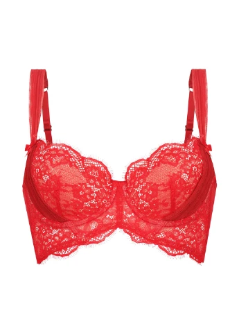 Червоний бюстгальтер Hunkemoller з кісточками поліамід