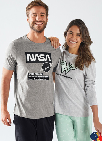 Комбинированная всесезон пижама (лонгслив, брюки) лонгслив + брюки Esmara