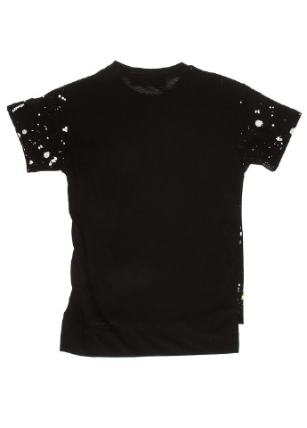 Черная летняя футболка с коротким рукавом Marions