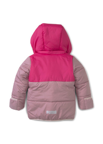 Розовая демисезонная детская куртка minicats padded jacket Puma