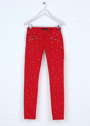 Красные кэжуал демисезонные брюки Juicy Couture