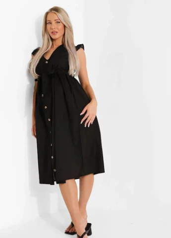 Черное платье Boohoo