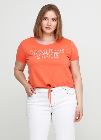 Оранжевая летняя футболка Explosion