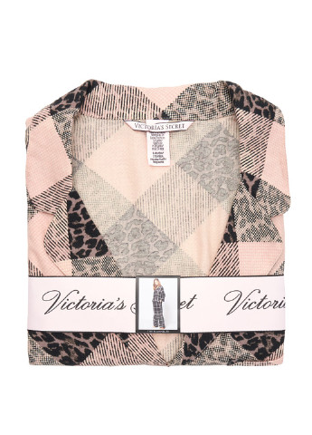 Бежевая всесезон пижама (рубашка, брюки) рубашка + брюки Victoria's Secret