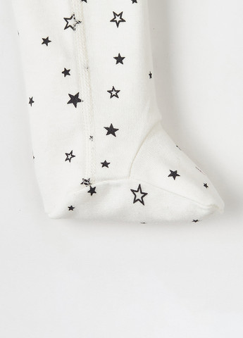 KRAKO ползунки звезды белый повседневный хлопок, интерлок производство - Украина