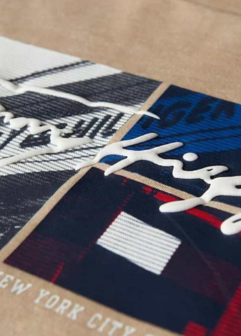 Бежева літня футболка Tommy Hilfiger