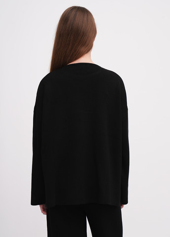 Черный демисезонный свитер EQUILIBRI