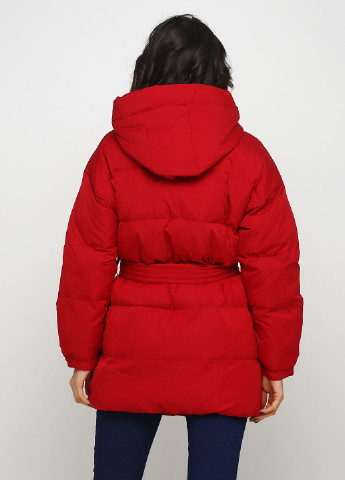 Темно-червона демісезонна куртка Atentif