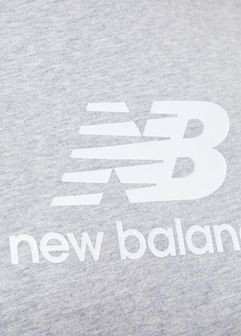 Сіра демісезонна футболка yt31541ag New Balance Essentials Stacked Logo Jersey