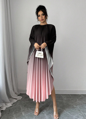 Комбинированное кэжуал платье оверсайз SHEIN колор блок