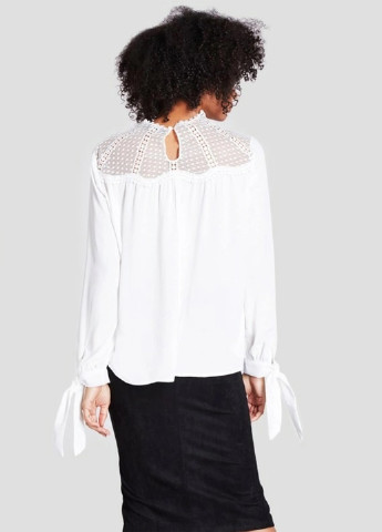 Белая демисезонная блуза SHEIN