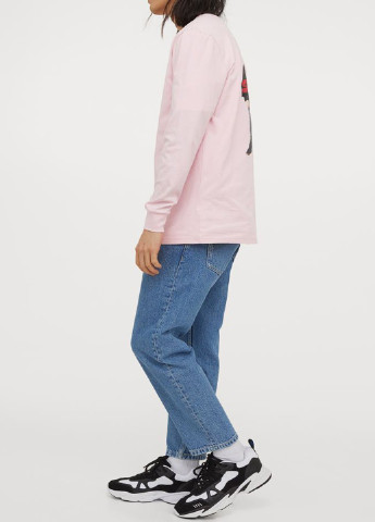 Светло-розовая футболка H&M
